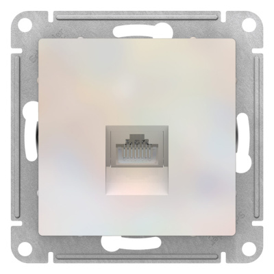 Розетка компьютерная RJ45 механизм Schneider Electric AtlasDesign Жемчуг Systeme Electric AtlasDesign ATN000483