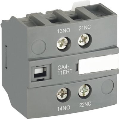 Блок контактный дополнительный CA4-11ERT для контакторов AF..RT и NF..RT ABB ABB  1SBN010155R1011