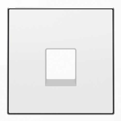 Накладка розетки телефонной/информационной ABB NIE Sky Альпийский белый 8517 BL ABB Sky 2CLA851700A1101