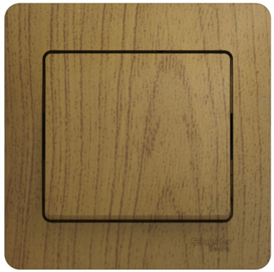 Выключатель 1-клавишный 10A (схема 1) в сборе с рамкой Systeme Electric Glossa Дуб Systeme Electric Glossa GSL000512
