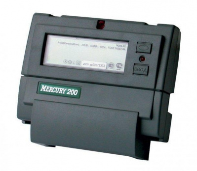 Счетчик 1Ф 4Т min 5A/max 60A 230V класс 1/2 PLC Меркурий 203.2TLBO Меркурий 203.2Т 203.2TLBO