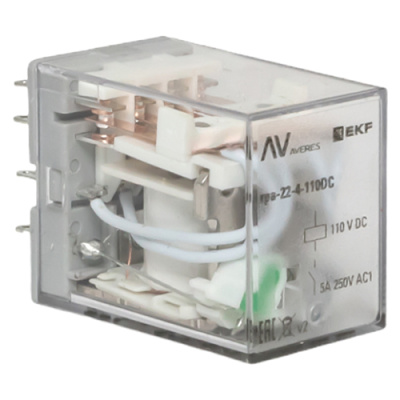 Реле промежуточное RPA 22/3 6A 110В DC EKF AVERES   rpa-22-3-110DC