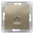 Розетка компьютерная RJ45 механизм Schneider Electric AtlasDesign Шампань Systeme Electric AtlasDesign ATN000583