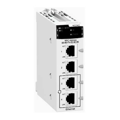 Модуль ETHERNET-IP и Modbus TCP, 1x10/100Base-T/TX Schneider Electric Schneider Electric  BMXNOC0401RU
