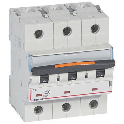 Автоматический выключатель 3P 50A C 25kA Legrand DX3 Legrand DX3 409786