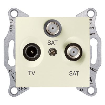 RTV/SAT/SAT Розетка оконеч., беж. Schneider Electric Schneider Electric  SDN3502147