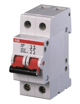 Рубильник модульный 2P 100A ABB E202/100g ABB E200 2CDE282001R1100