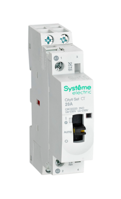 Systeme Electric City9 Set Контактор 2P 2НО 20A AC 230В-230В Systeme Electric City9 Set C9C32220