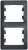 Рамка 2-постовая вертикальная Systeme Electric Glossa Антрацит Systeme Electric Glossa GSL000706
