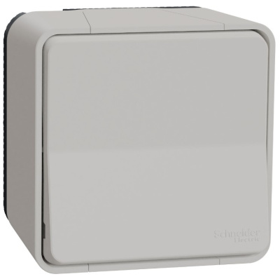 Переключатель 1-клавишный на 2 направления накладного монтажа IP55 Schneider Electric Mureva Styl Белый Schneider Electric Mureva Styl MUR39021