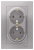Розетка двойная с заземлением 16A в сборе Schneider Electric AtlasDesign Алюминий Systeme Electric AtlasDesign ATN000324