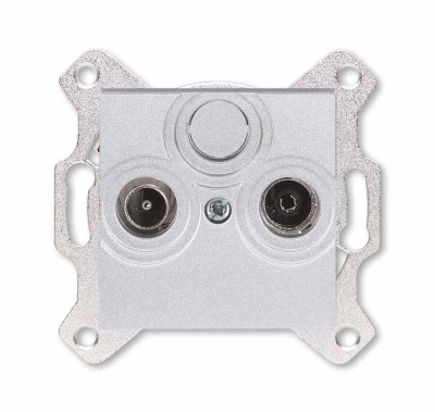 Розетка TV-R оконечная серебро ABB Levit M ABB Levit M 2CHH083503A6070