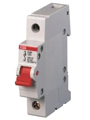 Рубильник модульный 1P 80A ABB E201/80r ABB E200 2CDE281001R0080