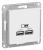 SE AtlasDesign Розетка USB Лотос A+A 5В/21 А 2х5В/105 А механизм Systeme Electric AtlasDesign ATN001333