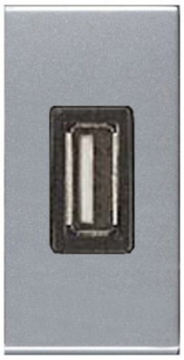 Зарядное устройство USB 750mA 1 мод ABB NIE Zenit Серебряный N2185 PL ABB Zenit 2CLA218500N1301