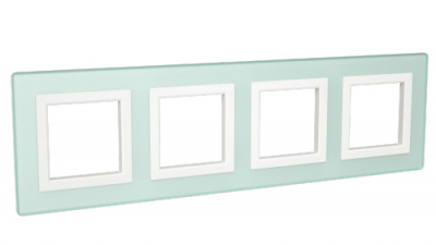 Рамка из натурального стекла, "Avanti", светло-зеленая, 8 модулей DKC DKC Avanti 4406828DKC
