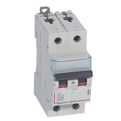 Автоматический выключатель 2P 32 A D 6kA Legrand DX3 Legrand DX3 408034