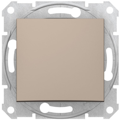 Выключатель 1-клавишный кнопочный 10A Schneider Electric Sedna Титан Schneider Electric Sedna SDN0700168