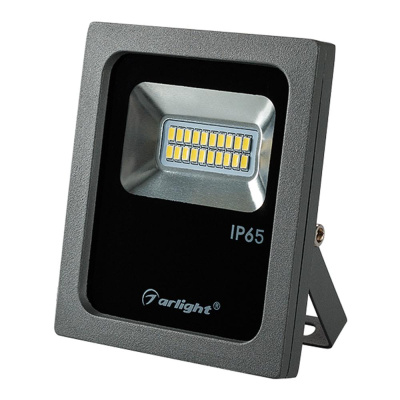 Прожектор светодиодный AR-FLG-FLAT-10Вт-220В Arlight Серый Arlight  022573Arlight