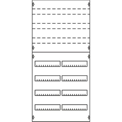 Панель распределительная EDF для устройств и зажимов 1050х500мм DIN125мм, 7рядов/168мод ABB ABB CombiLine-M 2V3KA