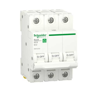 Автоматический выключатель 3P 32А (B) 6kA Schneider Electric Resi9 R9F02332