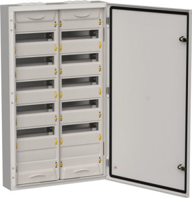 TITAN 5 Корпус металлический ЩРн-144 (2х72) 960х570х140 IP54 сер IEK IEK TITAN 5 TI5-50-N-2X072-54-7035
