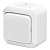 Переключатель кнопочный одноклавишный IP54  ABB Variant+ Белый