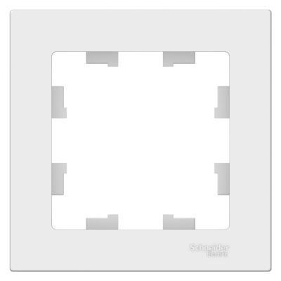 Рамка 1-постовая Schneider Electric AtlasDesign Белый Systeme Electric AtlasDesign ATN000101