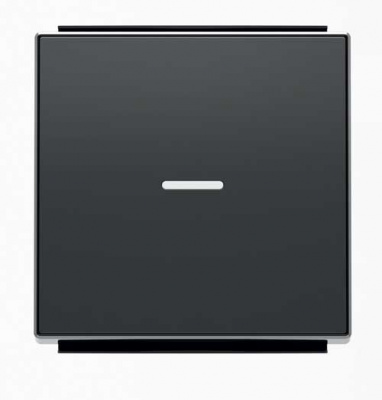 Клавиша 1-ая с линзой подсветки ABB NIE Sky Черный бархат 8501.3 NS ABB Sky 2CLA850130A1501