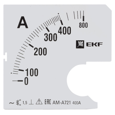 Шкала сменная для A721 400/5A-1,5 EKF PROxima EKF  s-a721-400