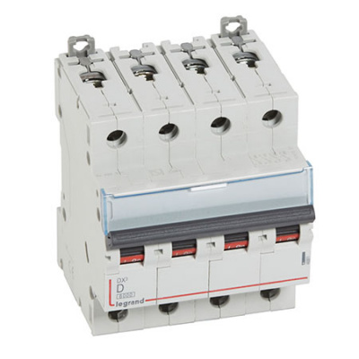 Автоматический выключатель 4P 16A D 6kA Legrand DX3 Legrand DX3 408147
