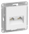 SE AtlasDesign Розетка двойная компьютерная RJ45+RJ45 Лотос кат.5E механизм Systeme Electric AtlasDesign ATN001385