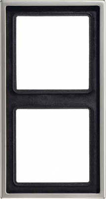 Рамка 2-постовая Jung LS 990 Cталь Jung LS серия ES2982