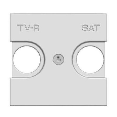 Накладка TV-FM-SAT розетки 2 мод ABB NIE Zenit Белый N2250.1 BL ABB Zenit 2CLA225010N1101