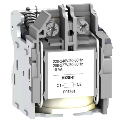 Расцепитель напряжения MX 380-415В AC 50Гц 440-480В AC 60Гц Schneider Electric Compact/VigiCompact NSX100-630 Schneider Electric Compact NSX LV429388