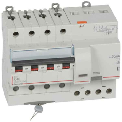 Дифференциальный автомат 4P 40A (C) 6kA тип AС 30mA Legrand DX3 Legrand АВДТ-DX3 411190