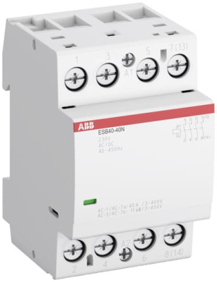 Контактор модульный 40A АС-1 2НО+2НЗ катушка 24В AC/DC ABB ESB40-22N-01 ABB  1SAE341111R0122
