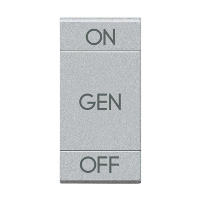 LivingLight Клавиша ON OFF 1 модуль, цвет алюминий Bticino Bticino  NT4911AGN