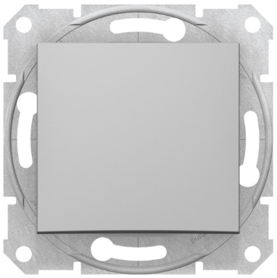 Переключатель 1-клавишный 16A Schneider Electric Sedna Алюминий Schneider Electric Sedna SDN0400460