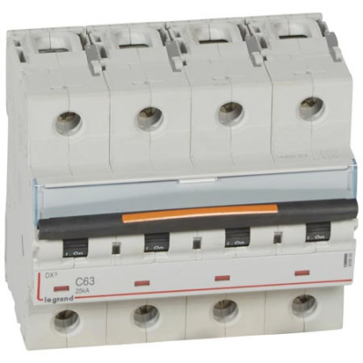 Автоматический выключатель 4P 63A C 25kA Legrand DX3 Legrand DX3 409800