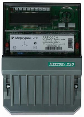 Счетчик 3Ф 4Т min 5A/max 7.5A, 3х57.7/100V, класс 0.5S/1, CAN Меркурий 230ART-00CN Меркурий 230ART 230ART-00CN