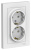 SE AtlasDesign Розетка двойная с заземлением Лотос 16А в сборе Systeme Electric AtlasDesign ATN001324