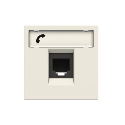 Розетка телефонная RJ12 6 контактов 2 мод ABB NIE Zenit Белый N2217.6 BL ABB Zenit 2CLA221760N1101