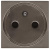 Розетка с заземлением французский стандарт с защитными шторками 2 мод ABB NIE Zenit Антрацит N2287 AN ABB Zenit 2CLA228700N1801