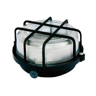 Светильник накладной, круг с решеткой 212х104мм, 60W, Е27, IP54 / черный TDM НПП 03-100-005.04 У3 TDM ELECTRIC  SQ0311-0002