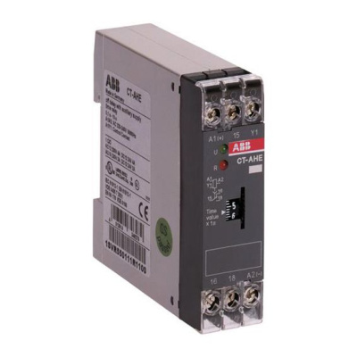 Реле времени 220-240V AC 1ПК/ задержка отключения 3-300с ABB CT-AHE ABB CT-E 1SVR550111R2100
