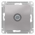 Розетка TV проходная 4DB механизм Schneider Electric AtlasDesign Алюминий Systeme Electric AtlasDesign ATN000392