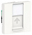 Розетка компьютерная RJ45 одиночная кат. 5е UTP 2 модуля Schneider Electric Unica New Modular Белый