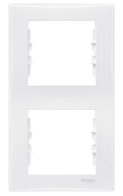 Рамка 2-постовая вертикальная Schneider Electric Sedna Белый Schneider Electric Sedna SDN5801121