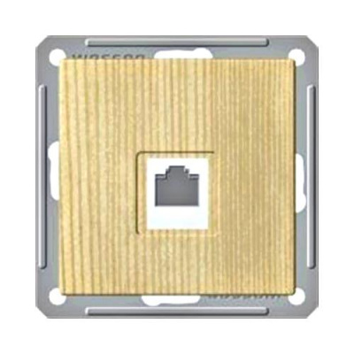 Розетка телефонная 1-ая RJ11 Wessen 59 Сосна Wessen Wessen 59 RSI-152T-7-86